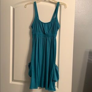 Blue cotton dress